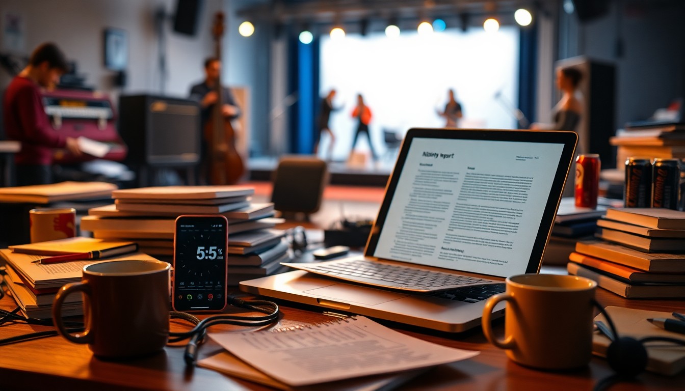 ライブ本番5分前にレポート提出する多忙な学生生活